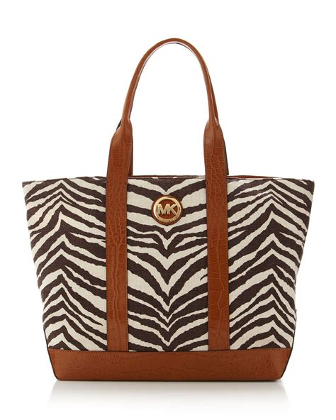 michael kors canvas tote zebra print|michael kors canvas tote handbags.